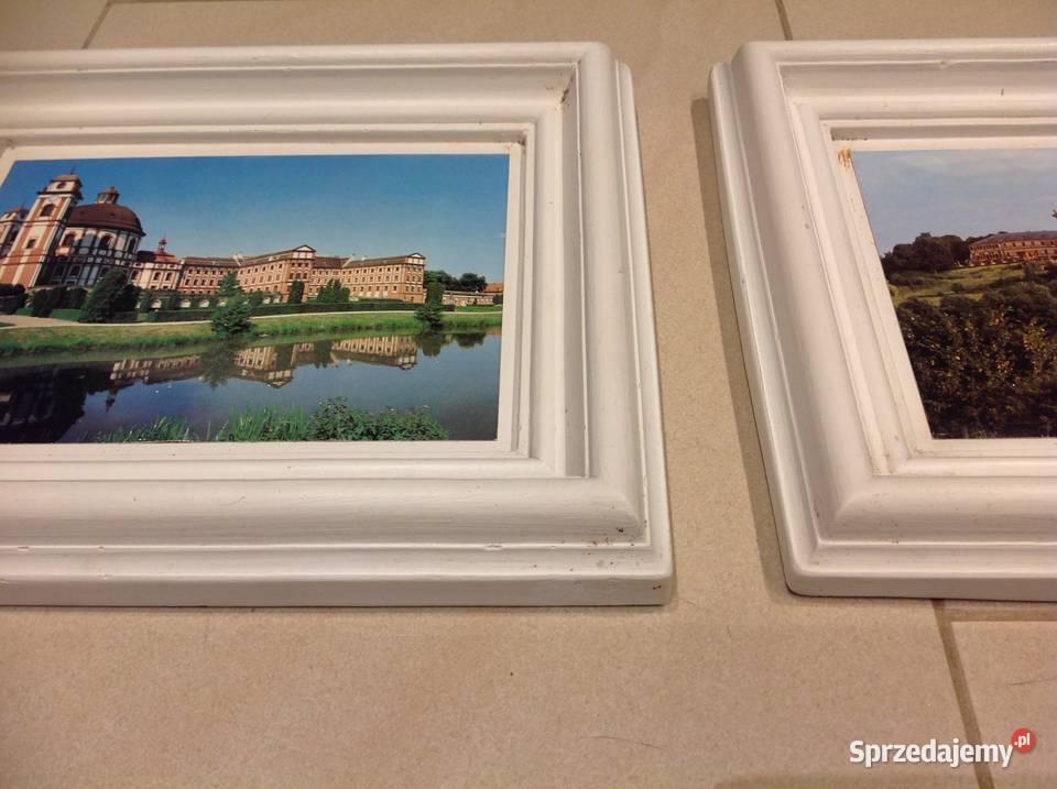 Stare Obrazki w Gipsowej Białej Ramce 2 lata Nowa Sól sprzedam