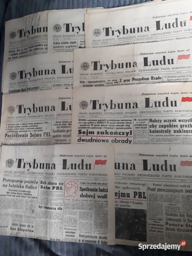 Trybuna Ludu 9sztuk 1983226 296 276 246 Rok wydania 1983 Czasopisma Pruszków