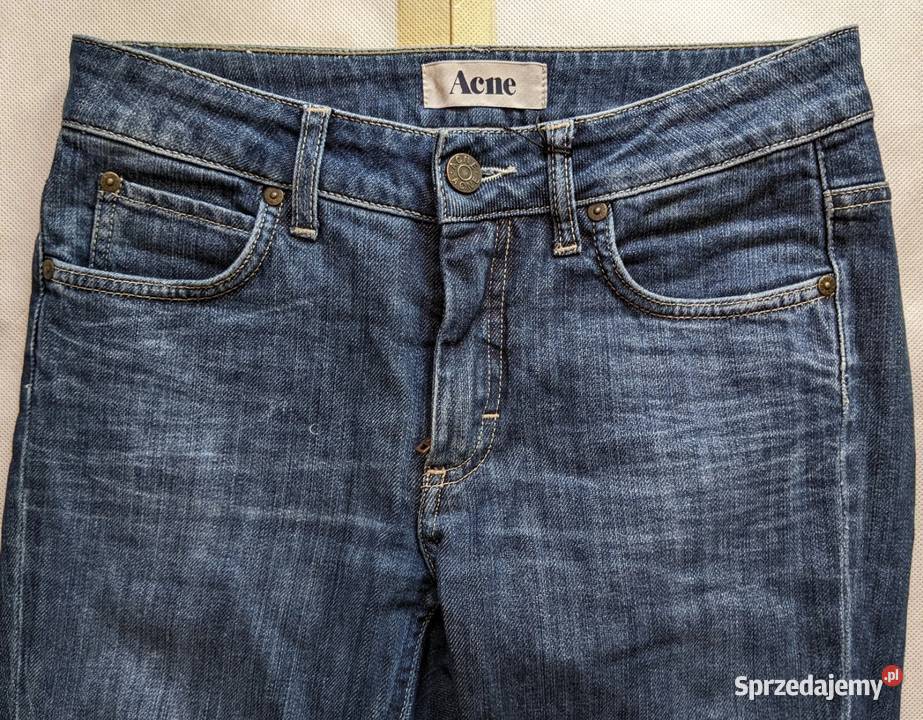 Acne Hex Pure Jeans 2732 Dark Blue Stretch Denim Warszawa