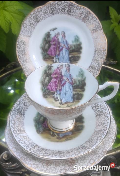 Angielska porcelana kostna filiżanka ze Pabianice