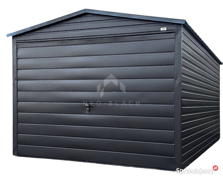 Garaż blaszany 3x5m Brama uchylna Antracyt Dach Żnin sprzedam