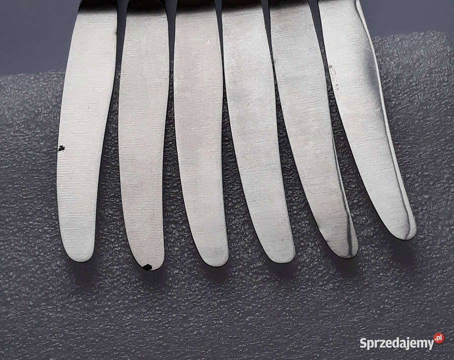 Noże obiadowe 1 BAKELIT Gerlach sztućce PRL Sztućce Dąbrowa Górnicza