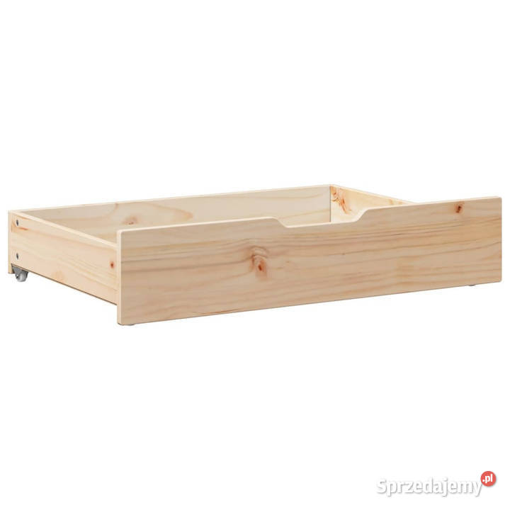 Szuflady pod łóżko z kółkami 2 80x55x16 sosna mazowieckie Warszawa