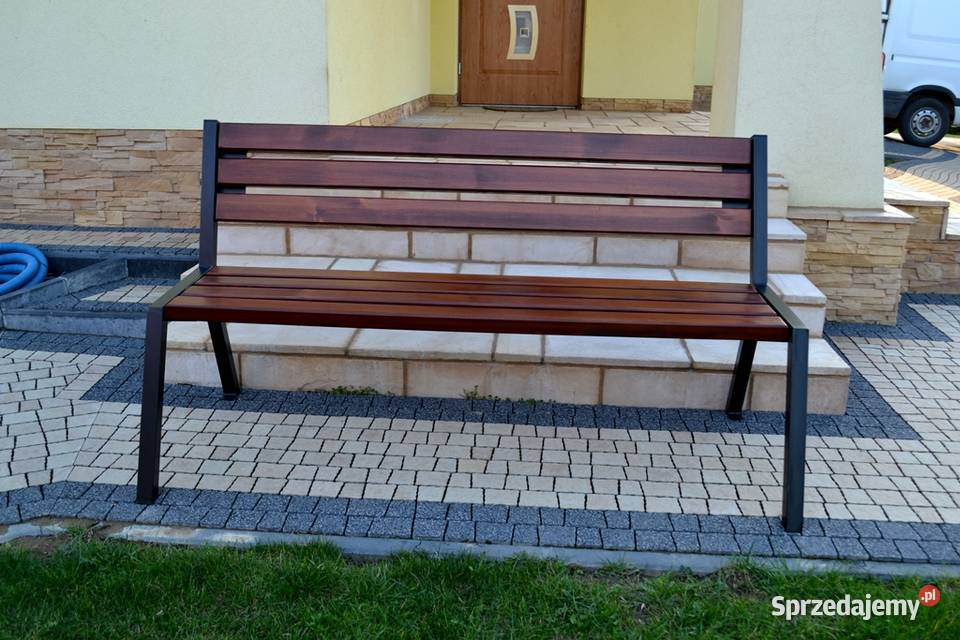 Ławka Parkowa Ogrodowa Miejska z oparciem loft Poznań sprzedam