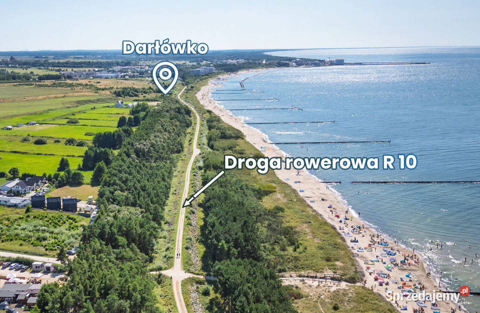 Działka z widokiem na morze i jezioro zachodniopomorskie Darłowo