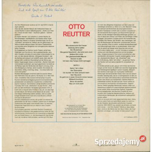 Otto Reutter AMIGA LP DDR Kabaret i kuplety