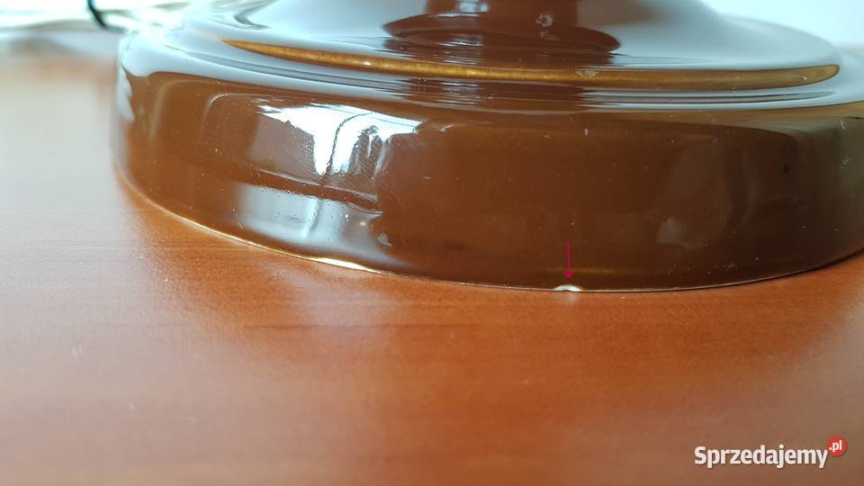 Stara lampa stołowa Polam Mysłakowice PRL Dąbrowa Górnicza
