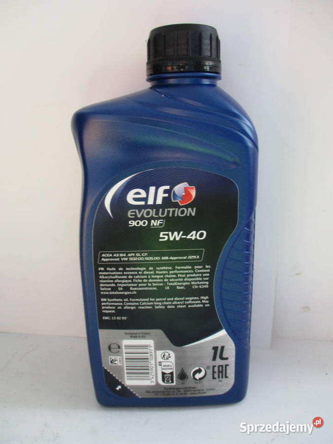 ELF EVOLUTION 900 NF 5W40 1L API SLCF ACEA A3B4 Oleje silnikowe