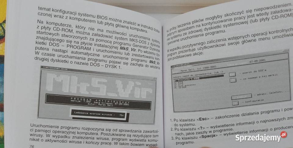 mksvir 700 701 retro program antywirusowy DOS warmińsko-mazurskie Olsztyn sprzedam