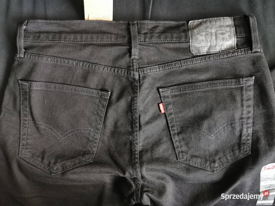 Levis 512 MĘSKIE CZARNE jeansy elastyczne W34 Odzież codzienna Łódź sprzedam