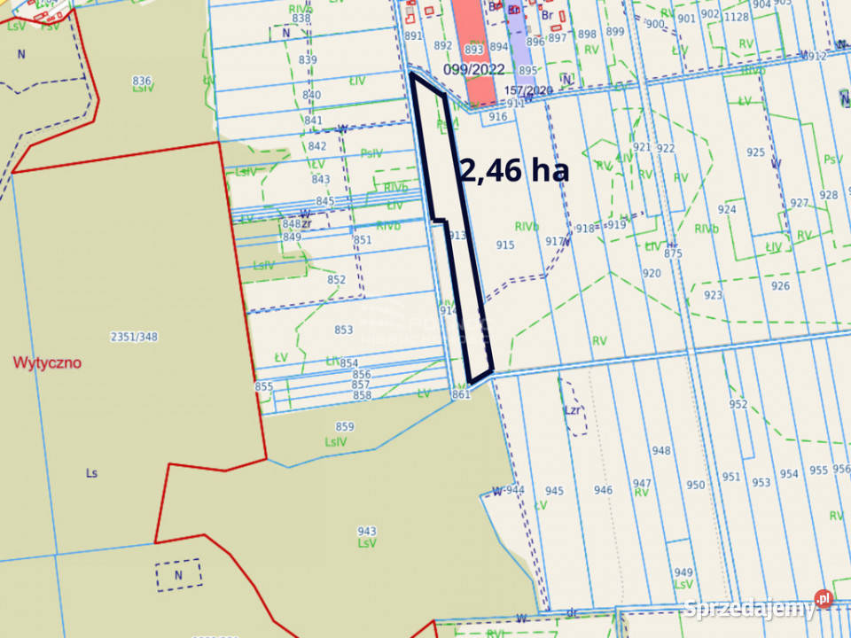 Działka rolna 247 ha Dominiczyn gmina Stary Brus
