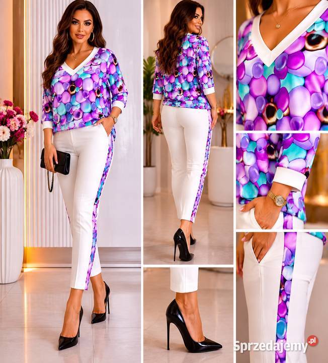Komplet dres BAWEŁNASPODNIE LAMPAS BLUZA LXL Pątnów