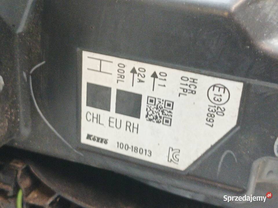 LAMPA PRZÓD PRAWA EUROPA Nissan Qashqai II 2013