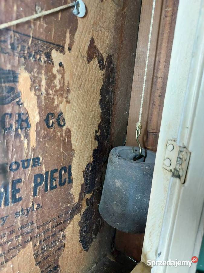 158 Stary zegar ścienny amerykański Waterbury Antyki pomorskie Tczew