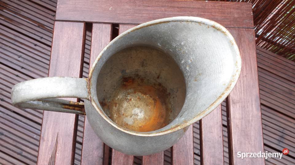 Stary aluminiowy dzbanek karafka retro vintage Warszawa