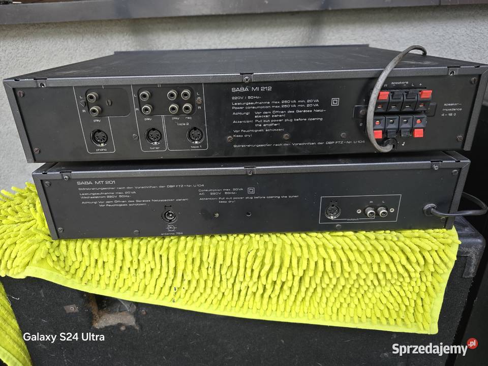 wzmacniacz tuner saba mi212 mt201 vintage Wzmacniacze i pokrewne Chełm Śląski