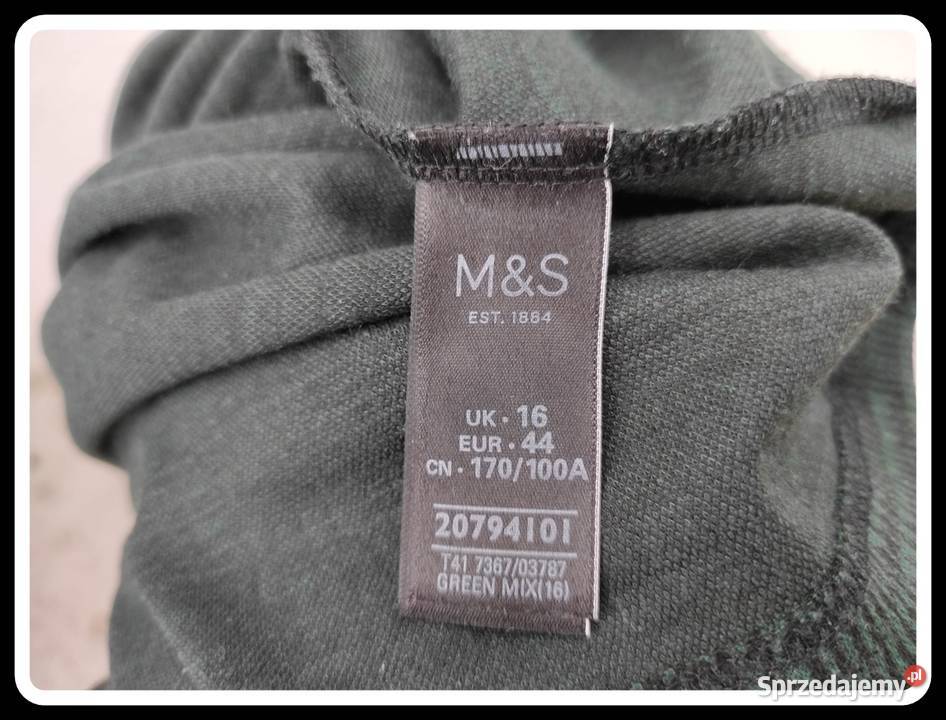 Marks Spencer bluzka butelkowa zieleń 44 XXL Bluzki i koszule Płock