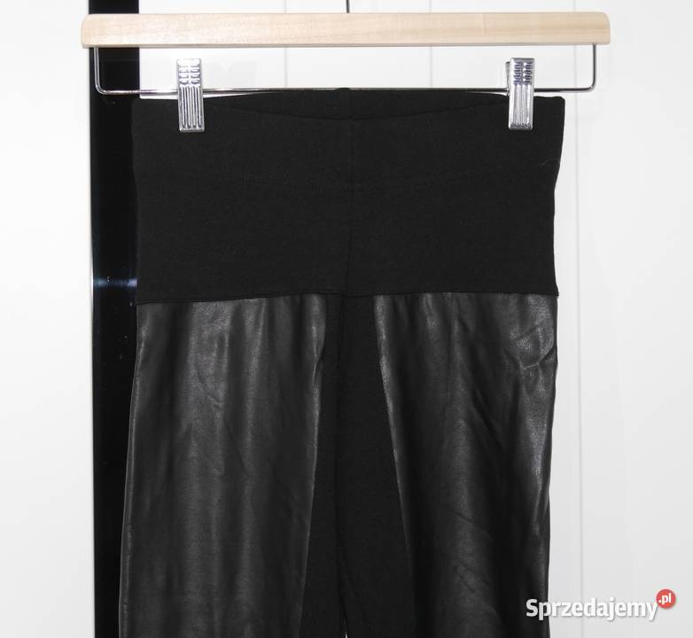 Gina Tricot legginsy skórkowe wstawki 36 S Wrocław