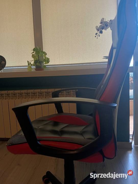 Fotel gamingowy DKD Home Decor CzerwonoCzarny z