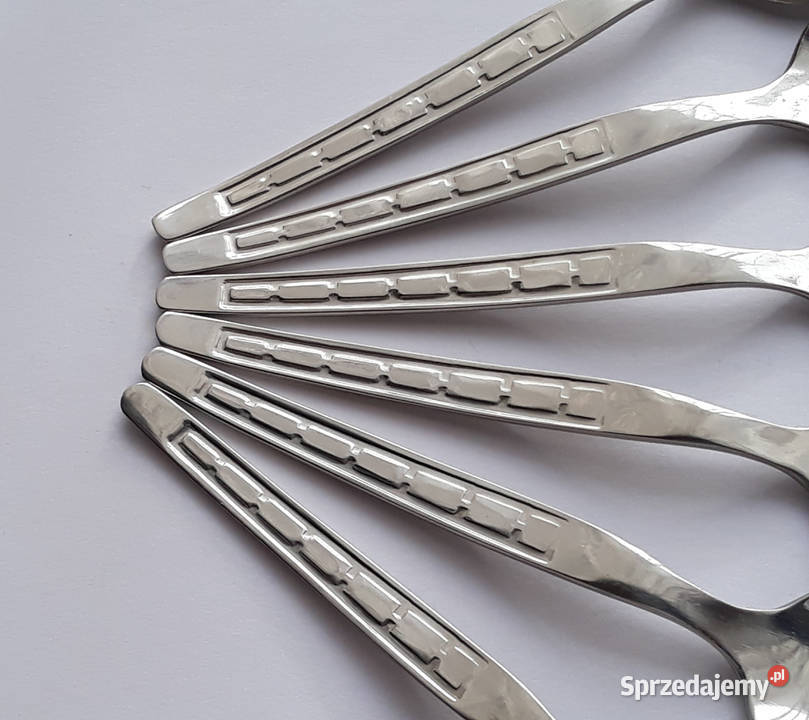 Łyżeczki do kawy mokki PROSTOKĄTY GEOMETRYCZNY śląskie Dąbrowa Górnicza sprzedam