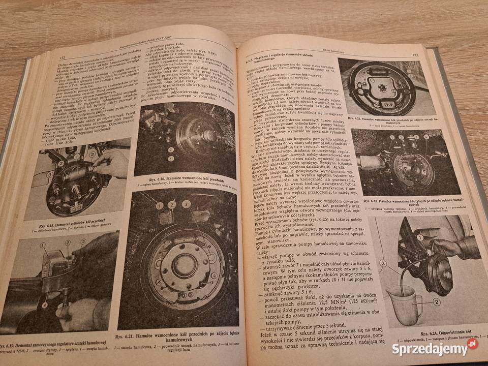 Książka obsługi i naprawy Fiat125p 126p Leszno