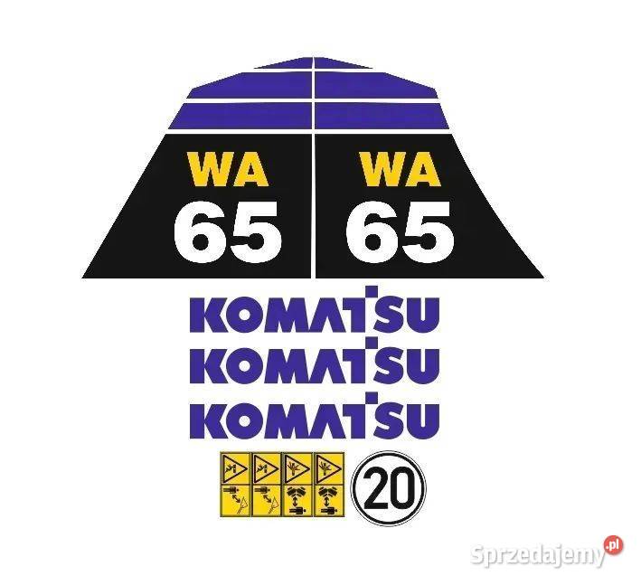 Naklejki oklejenie naklejka KOMATSU WA65 Janików