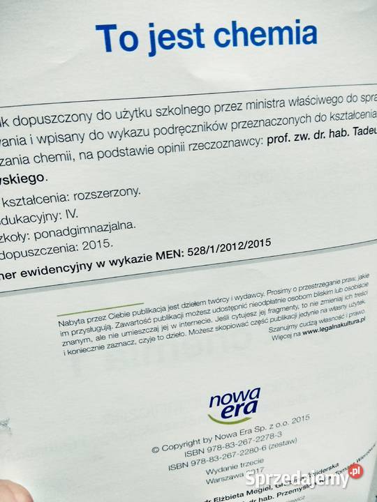 To jest chemia 1 rozszerzenie podręcznik szkolne mazowieckie Warszawa
