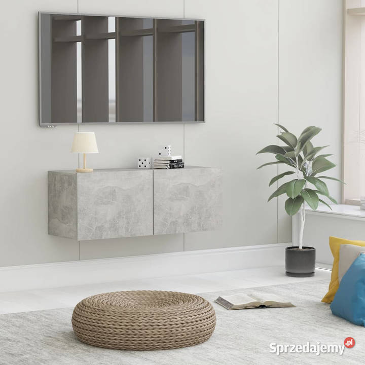 Szafka pod TV szarość betonu 80x30x30 WM801476 mazowieckie