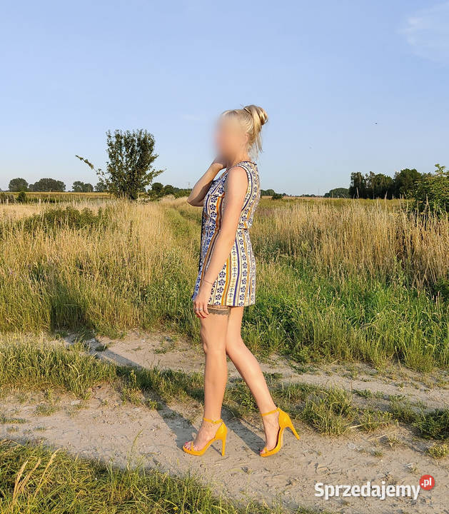 Sukienka mini vintage guziki 38 M 36 S retro mod Szczecin