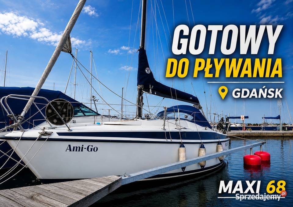 Jacht zaglowy Maxi 68 gotowy do pływania | nowe żagle | nie wymaga remontu