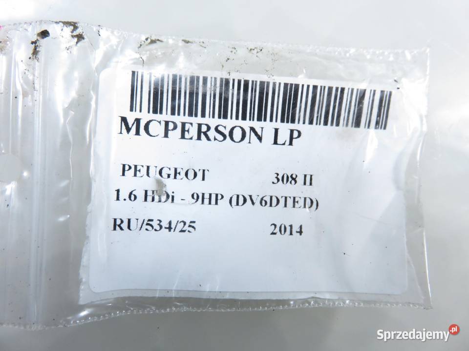 MCPERSON LEWY PRZEDNI PEUGEOT 308 II 16 HDi