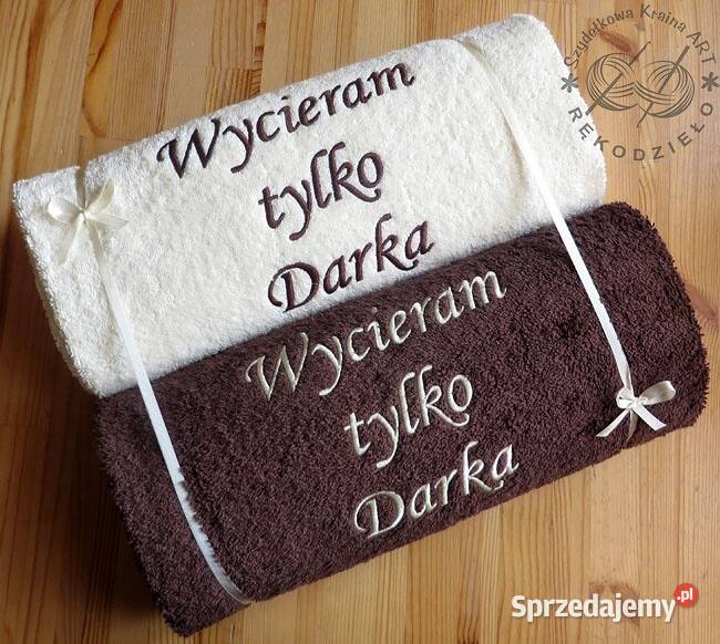 GRUBY duży ręcznik MORSA do morsowania z IMIĘ Toruń