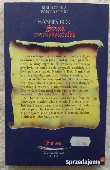Statek czarnoksiężnika Hannes Bok Rok wydania 1993 mazowieckie Warszawa sprzedam