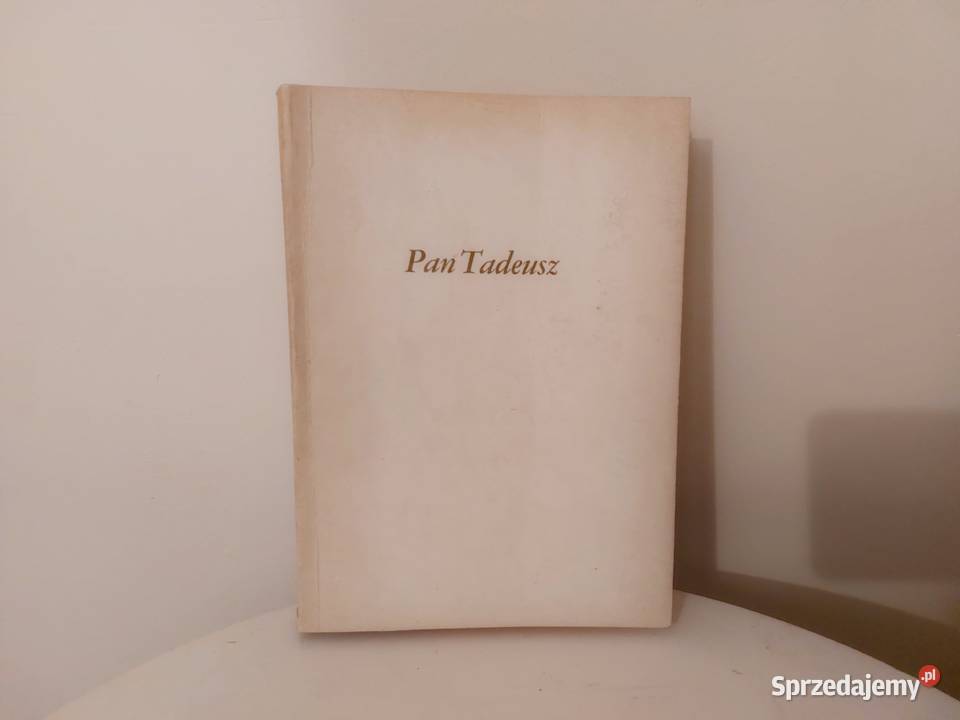 "Pan Tadeusz", stara książka z 1980 roku, lektura