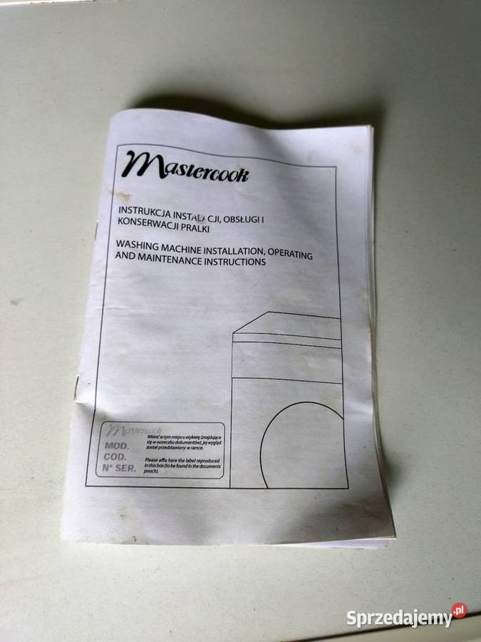 Pralka Mastercook PFSE843 42cm Chróścina sprzedam