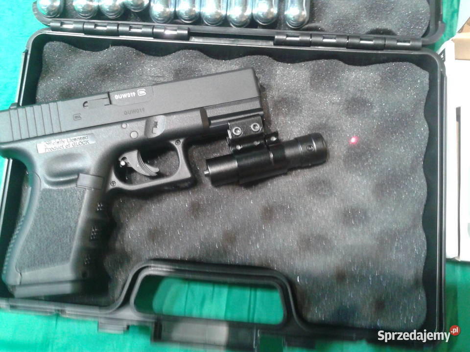 Wiatrówka GLOCK CO2duży zestaw NOWY sprzedam