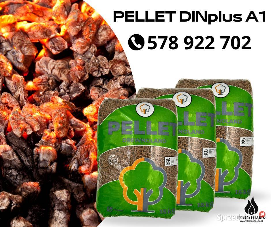 Pellet dębowy 6mm certyfikowany DINplus A1 Tarnów
