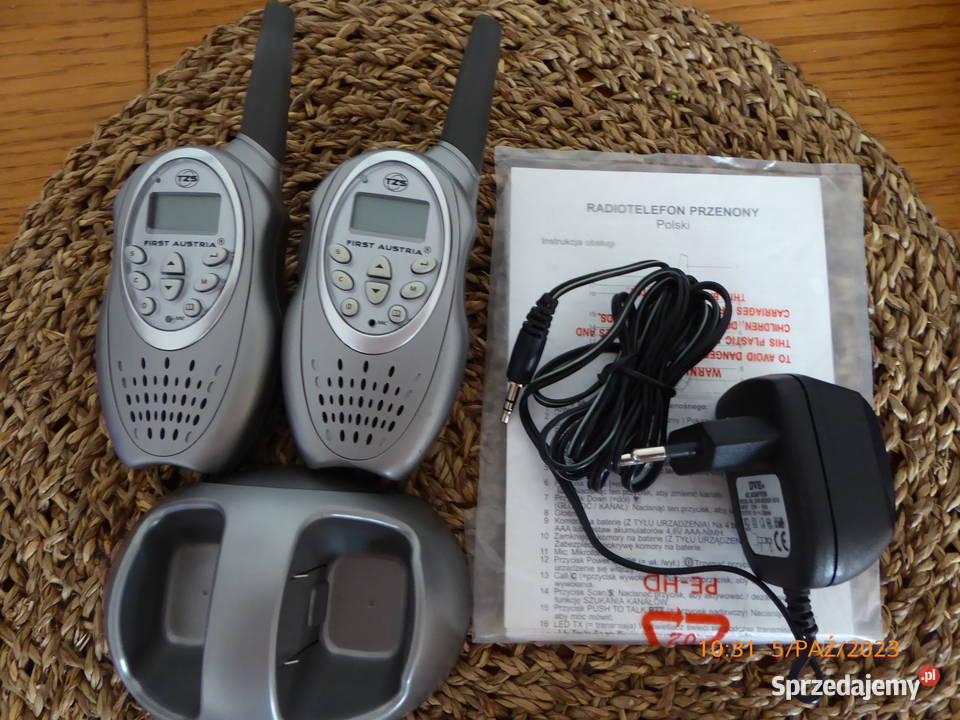 Nieużywane dwa radiotelefony z bazą FIRST o Olsztyn