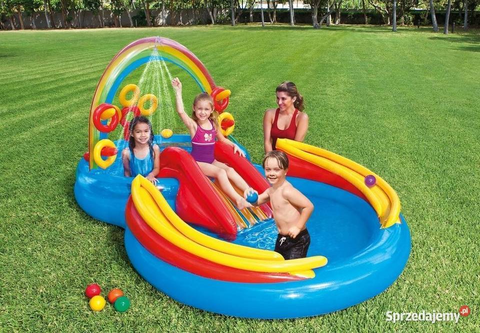 Wodny plac zabaw basen brodzik zjeżdżalnia Intex podlaskie Bielsk Podlaski