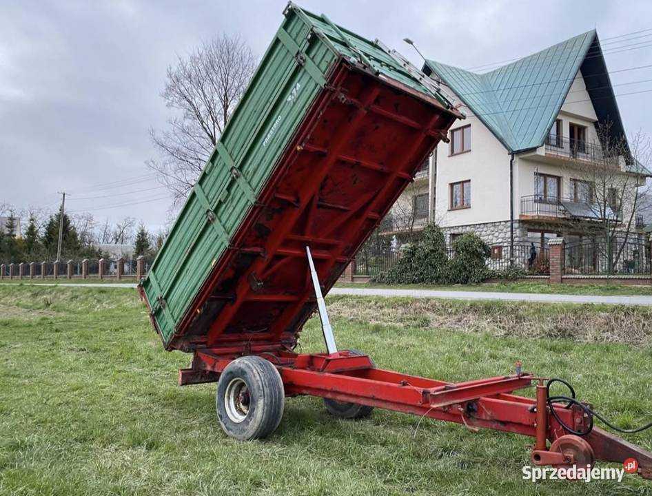 Przyczepa wywrotka 3 stronna nieuszkodzony podkarpackie Łęki Górne