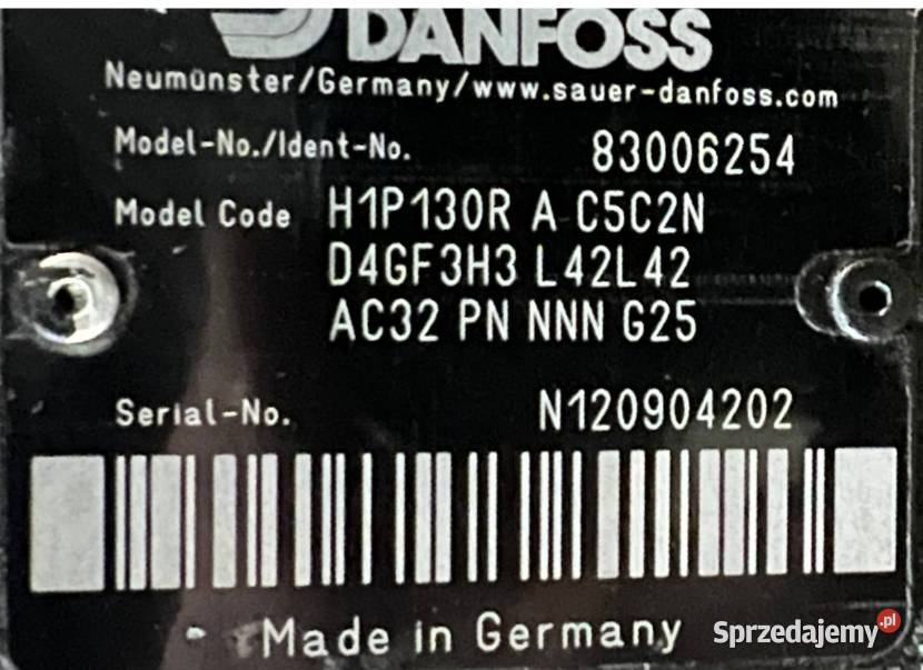 Danfoss H1P H1P130R AC5C2N D4GF3H3L42L42 Poznań
