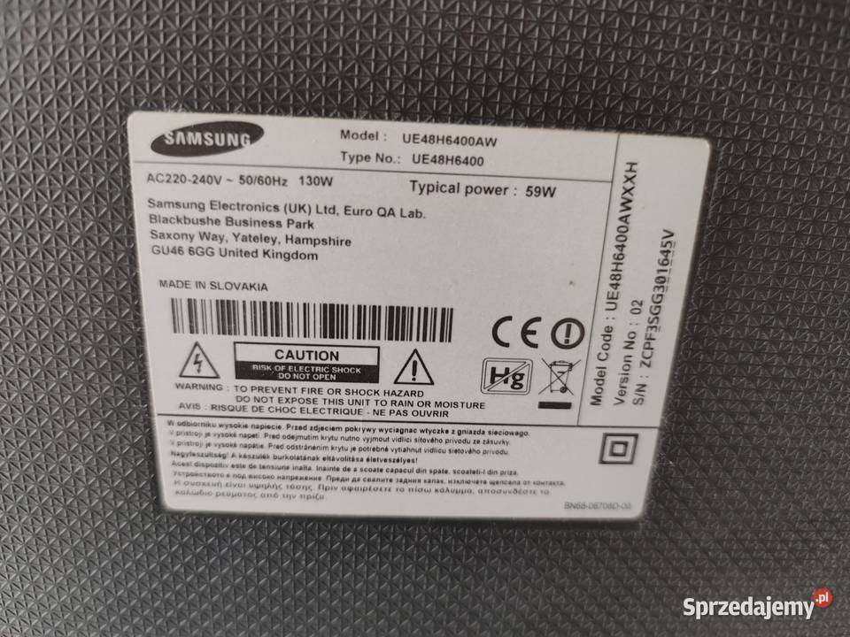 Telewizor Samsung 48 Smart TV Rzeczyca