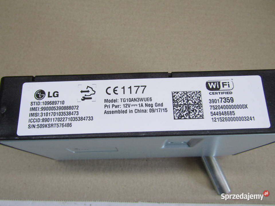 MODUŁSTEROWNIK WIFI OPEL CORSA E 39017359 Rok produkcji 2016 Motoryzacja