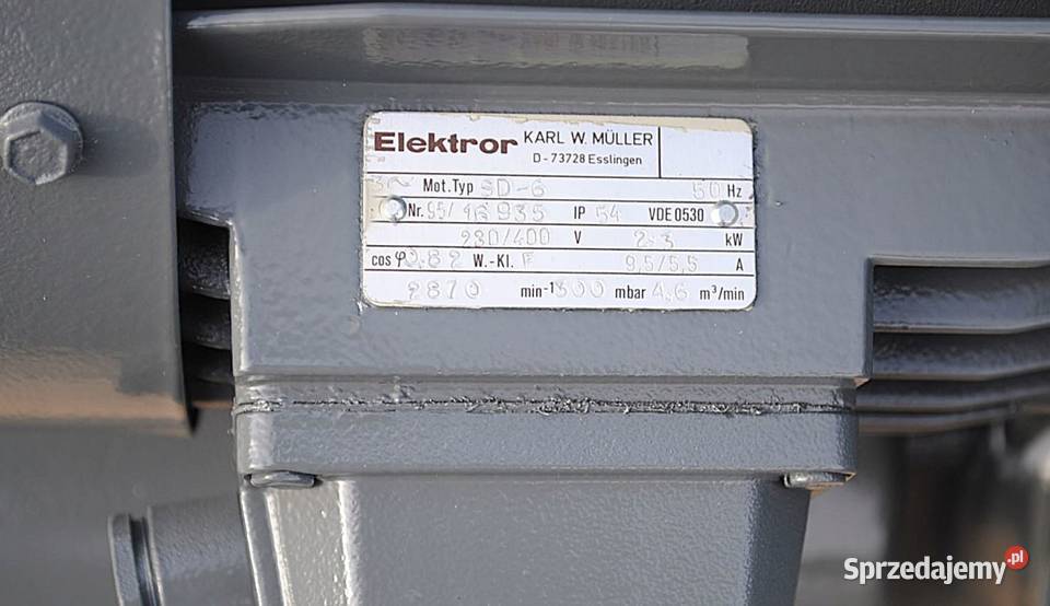 Wentylator bocznokanałowy pompa próżniowa 23kw Kargowa