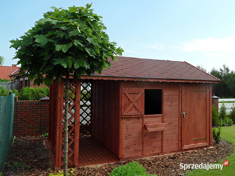 Drewutnia Mroczek 3x45m 2spadowy domek Parzymiechy