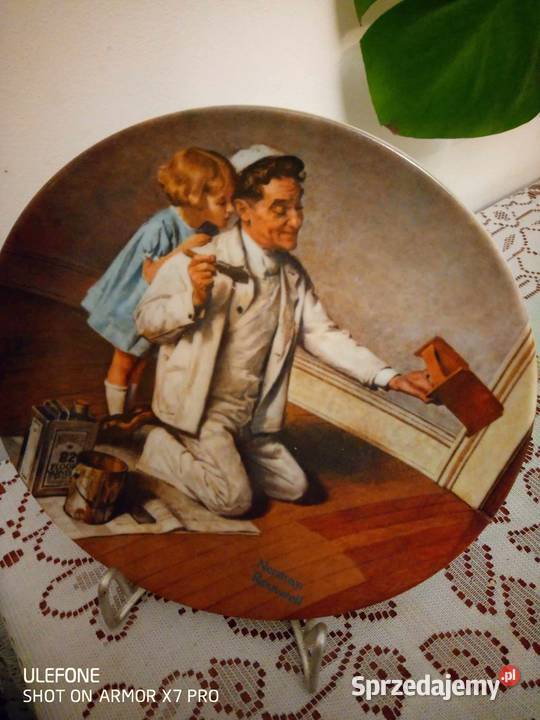 Talerz kolekcjonerski Norman Rockwell mazowieckie Warszawa