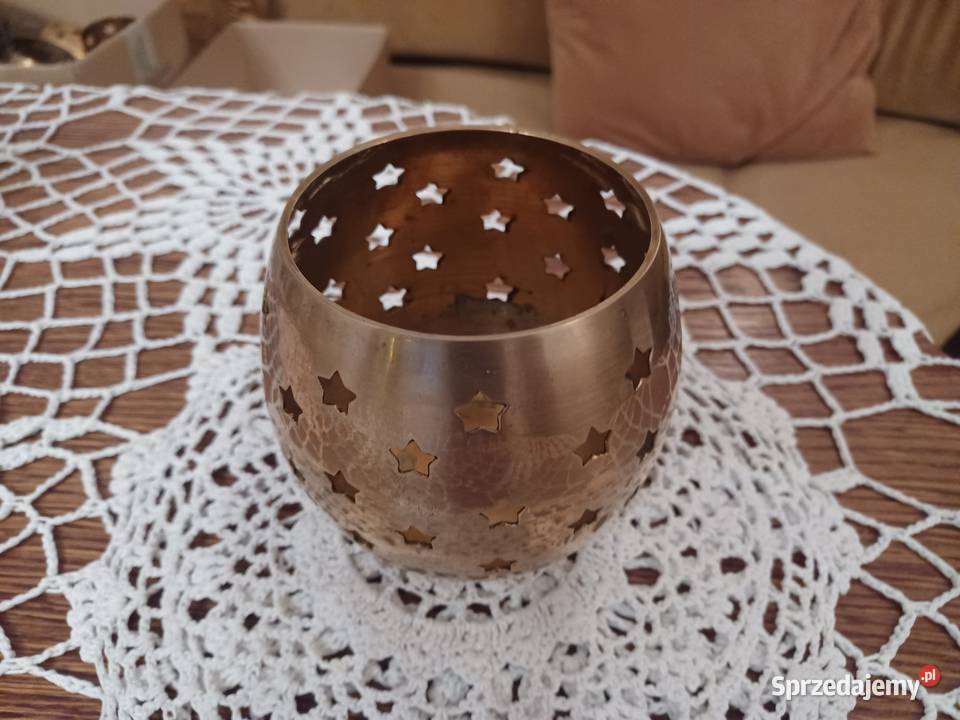 Piękny lampion mosiężny Kolekcja Poznań