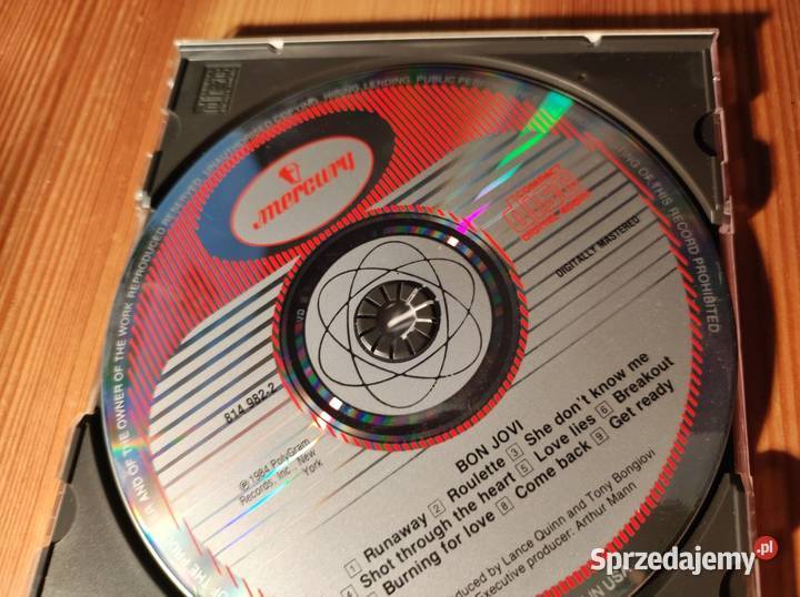 Bon Jovi 1984 unikatowa kolekcjonerska płyta cd Kielce