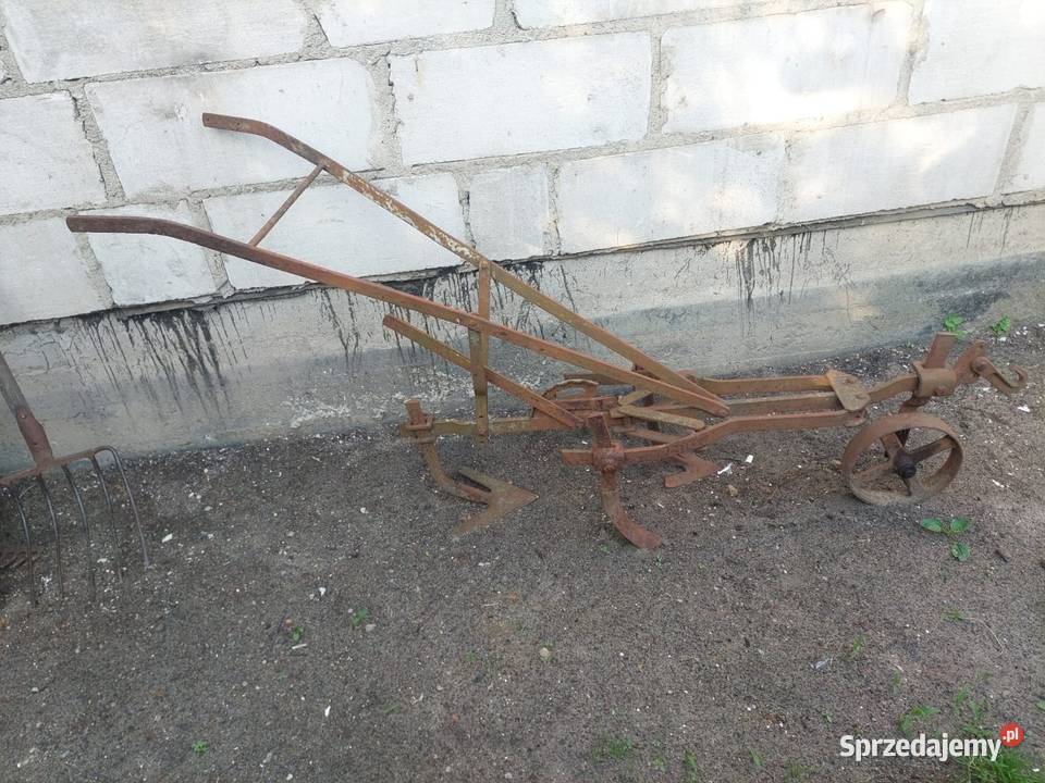 Stare zabytkowe konne narzędzia rolnicze Rolnictwo wielkopolskie Koziegłowy