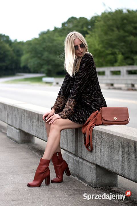 UWODZICIELSKIE rude botki Sam Edelman naturalna Białystok sprzedam